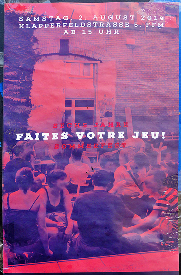 FAITES VOTRE JEU! Sommerfest