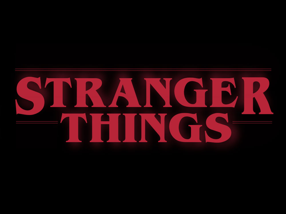 Stranger Things Red Font Logo