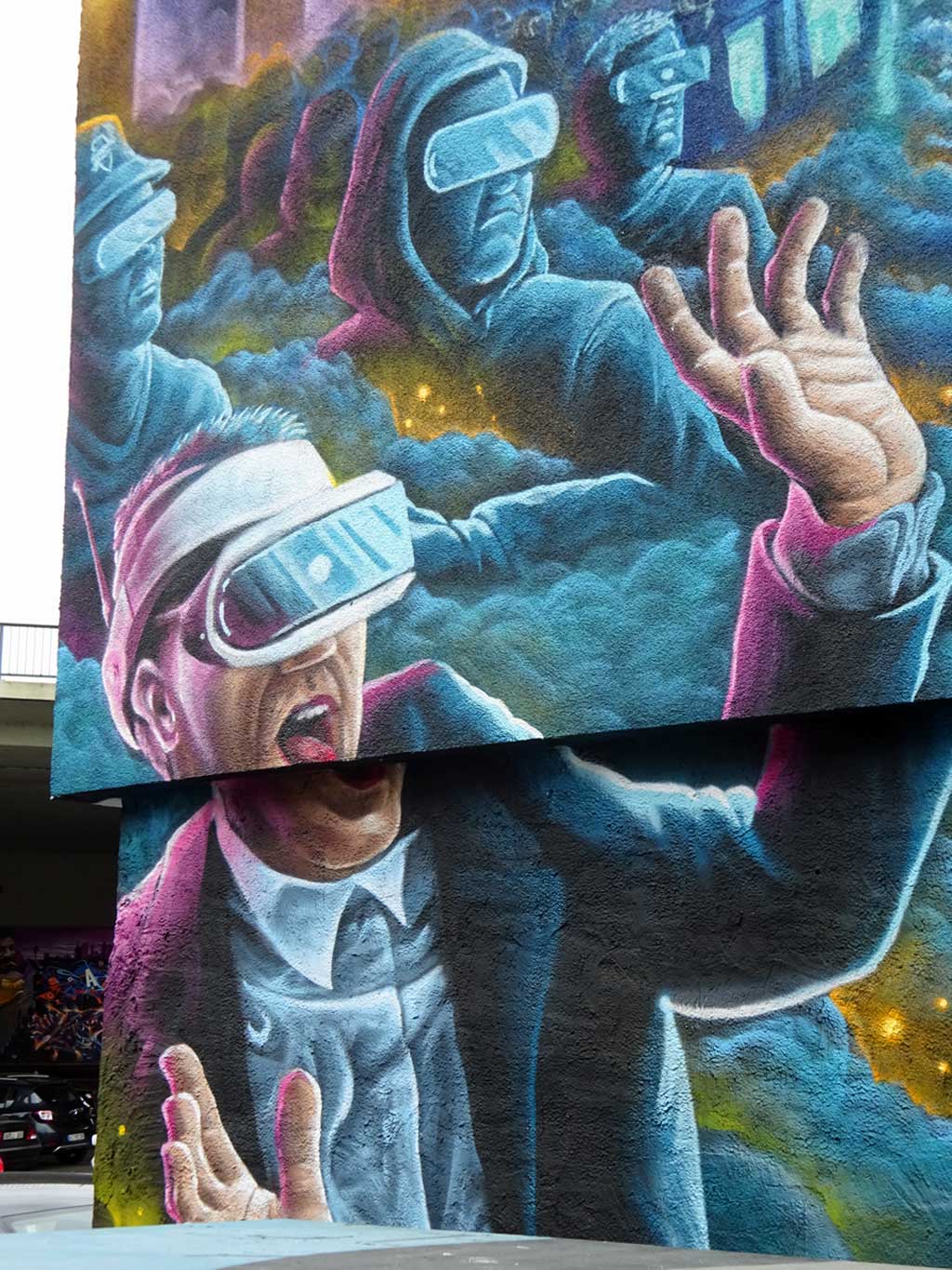 Mural von Tetal und Sock beim Meeting Of Styles 2018 in Wiesbaden