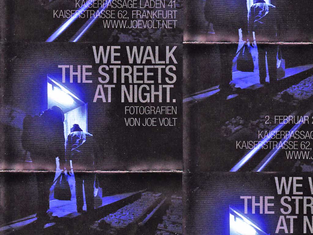 Joe Volt - We walk the Streets at night