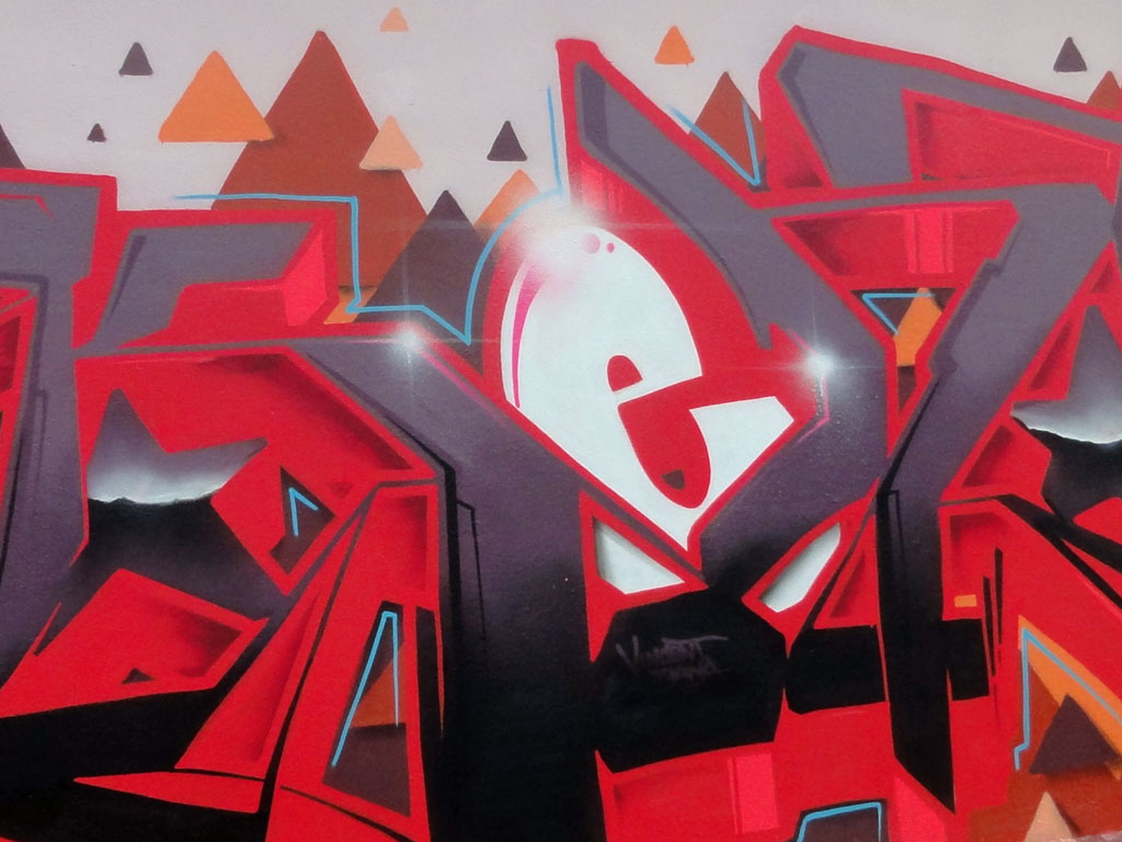 Graffiti von Kent bei der Hall of Fame