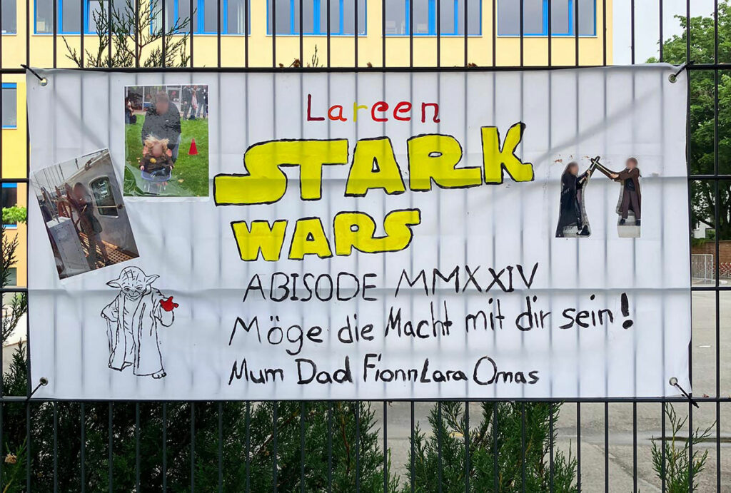 Abi-Plakate in Frankfurt 2024 - Stark wars (Star Wars)