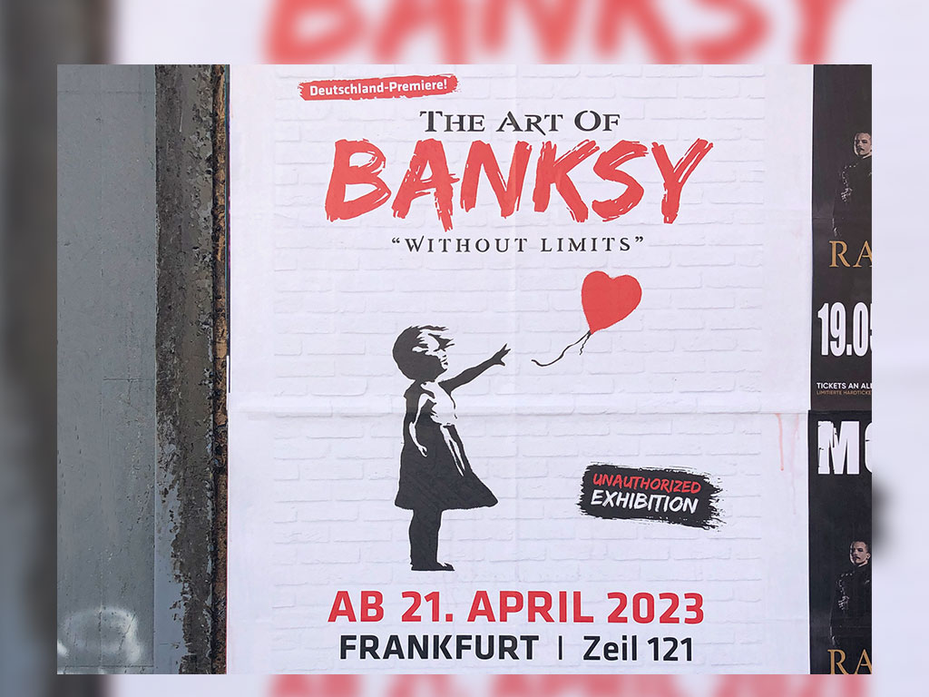 Ausstellung „The Art of Banksy Without Limits“ in Frankfurt