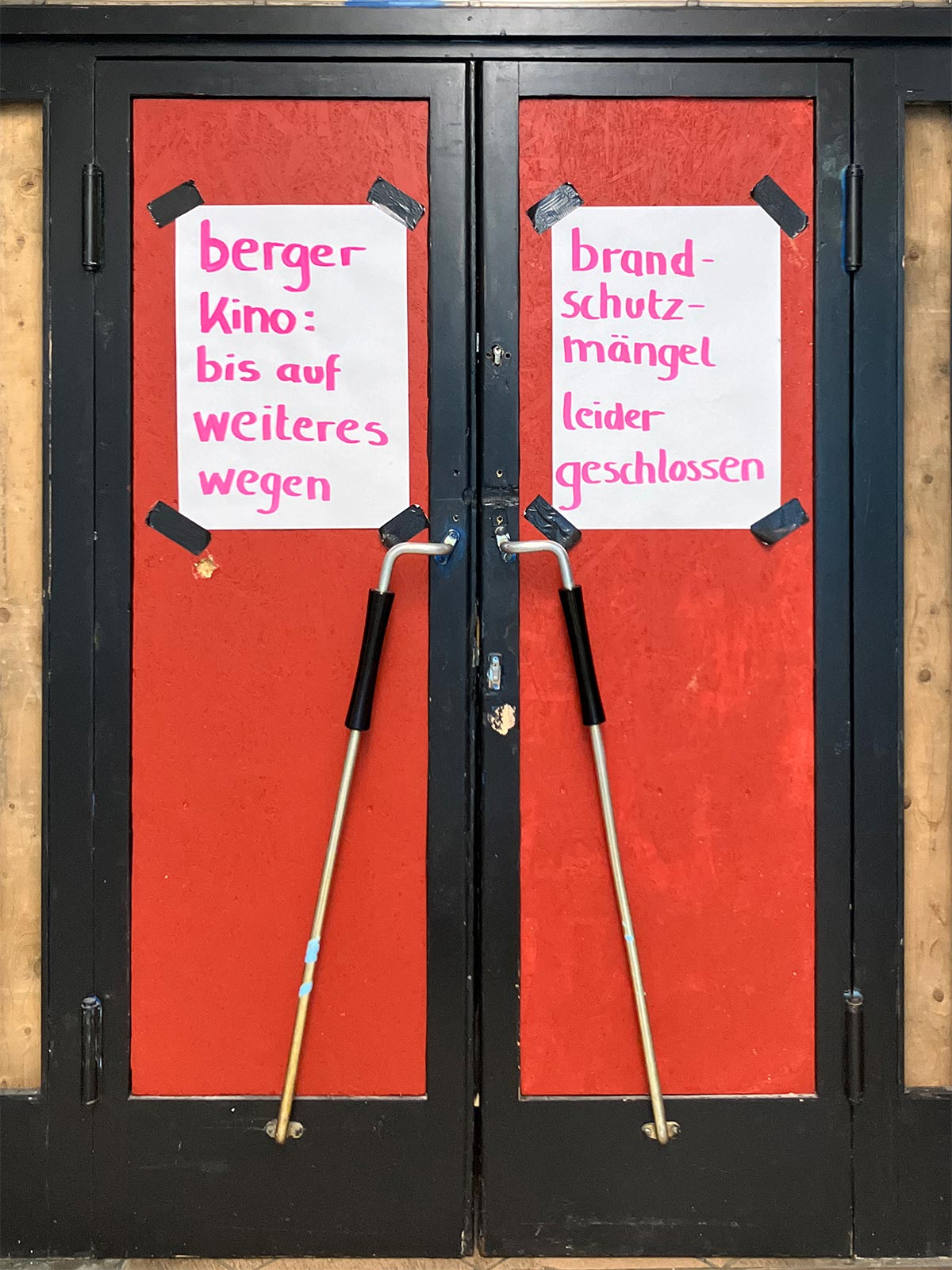 Berger Kino wegen Brandschutzmangel geschlossen
