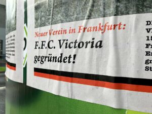 Detail auf dem Plakat zu 125 Jahre Jahre Eintracht Frankfurt