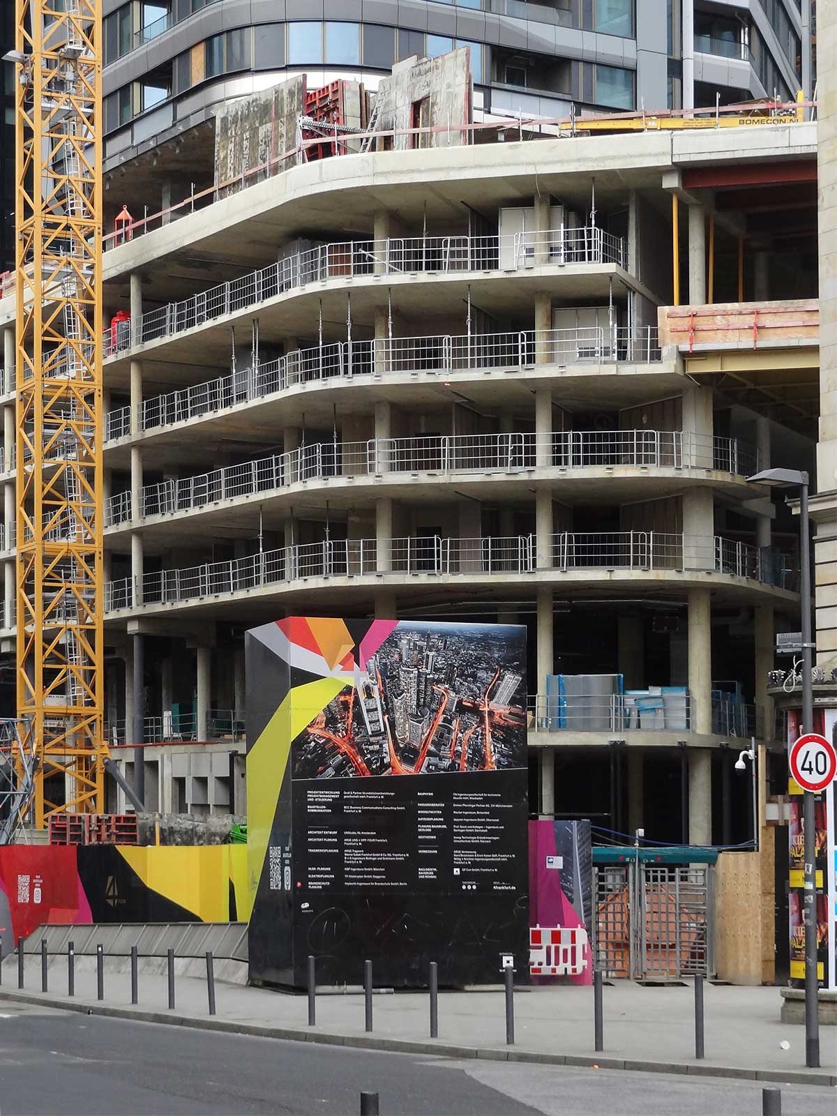 Four Frankfurt - Baustelle in der Großen Gallusstraße