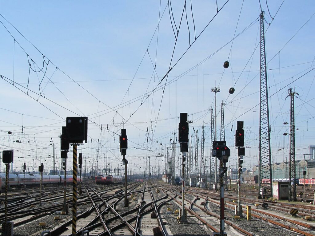 Gleisfeld am Frankfurter Hauptbahnhof