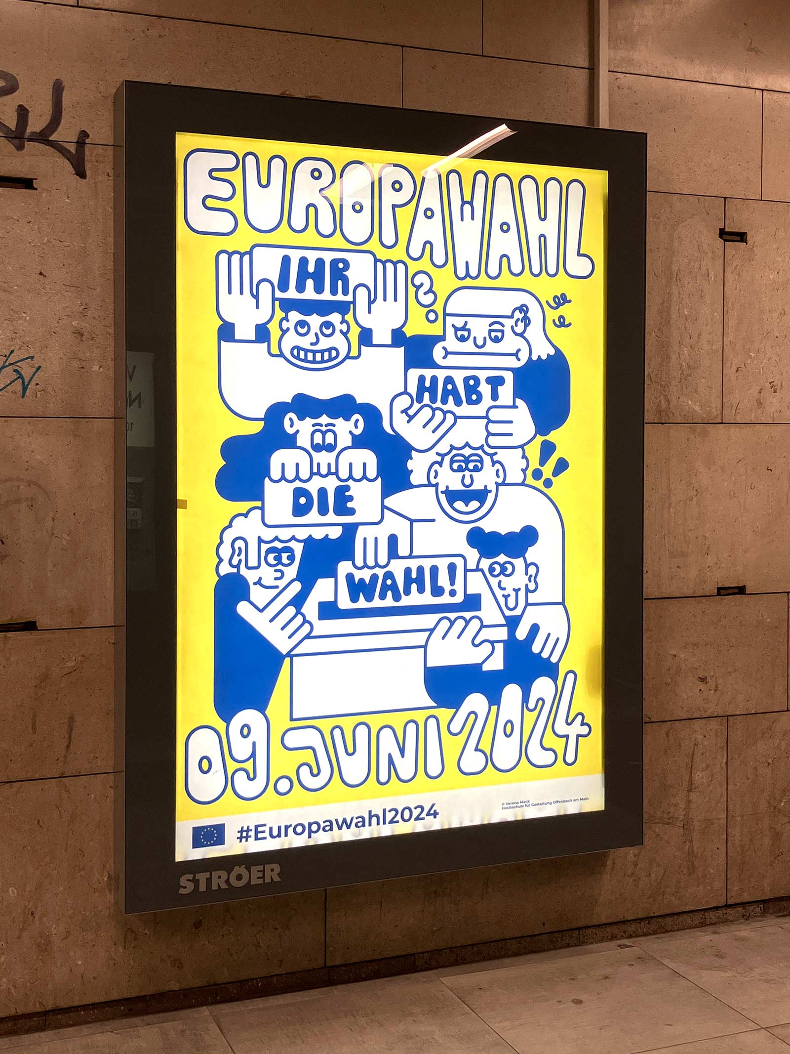 Plakat zur Europawahl