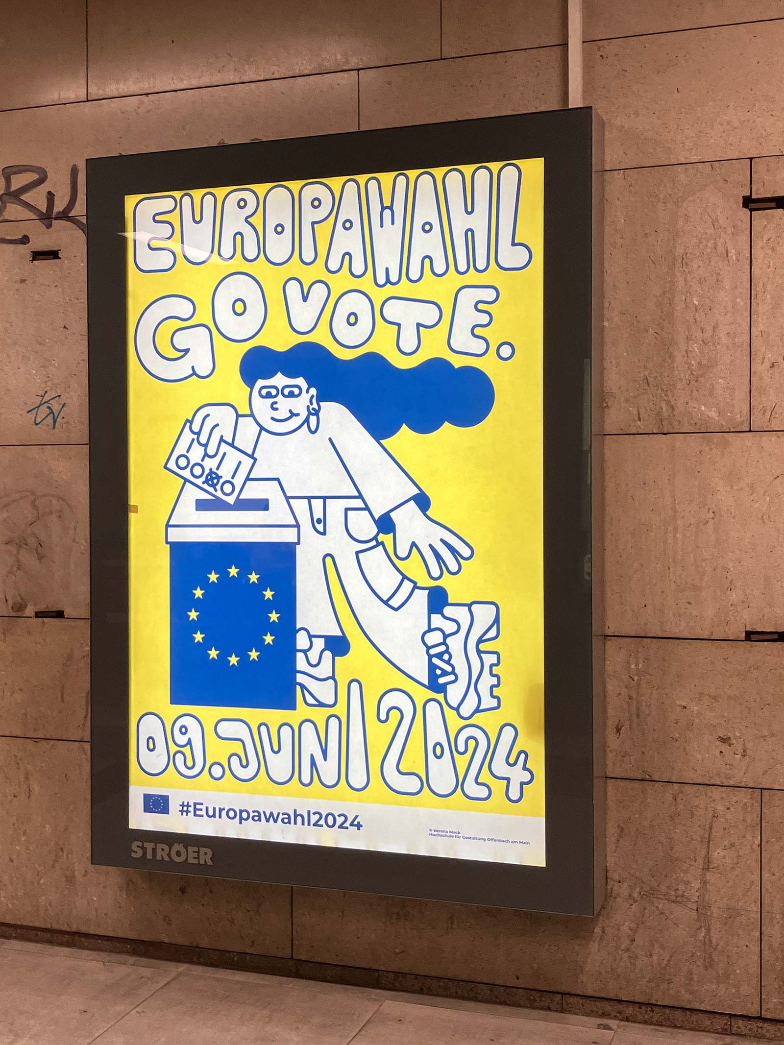 Plakat zur Europawahl