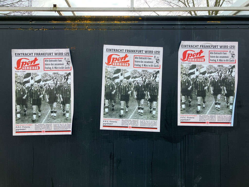 Plakataktion: 125 Jahre Eintracht Frankfurt