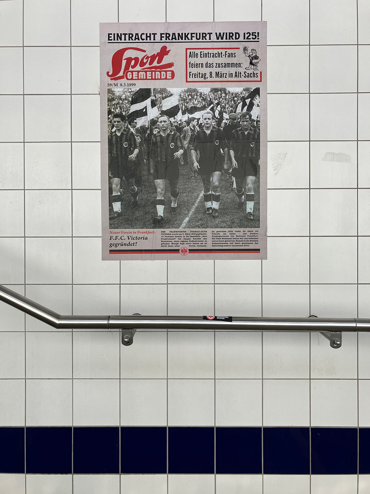 Plakataktion: 125 Jahre Eintracht Frankfurt