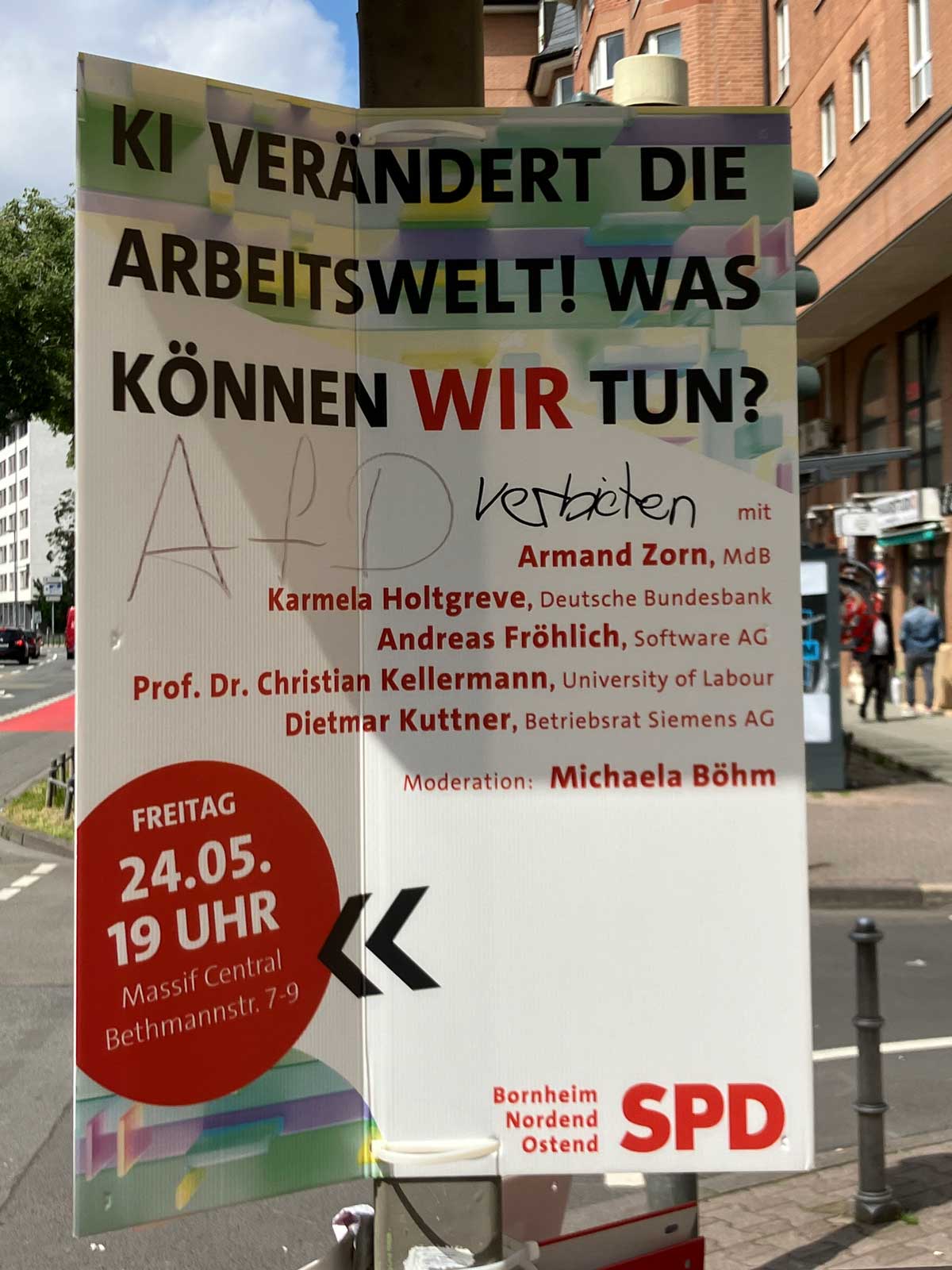 Plakate zur Europawahl 2024 in Frankfurt