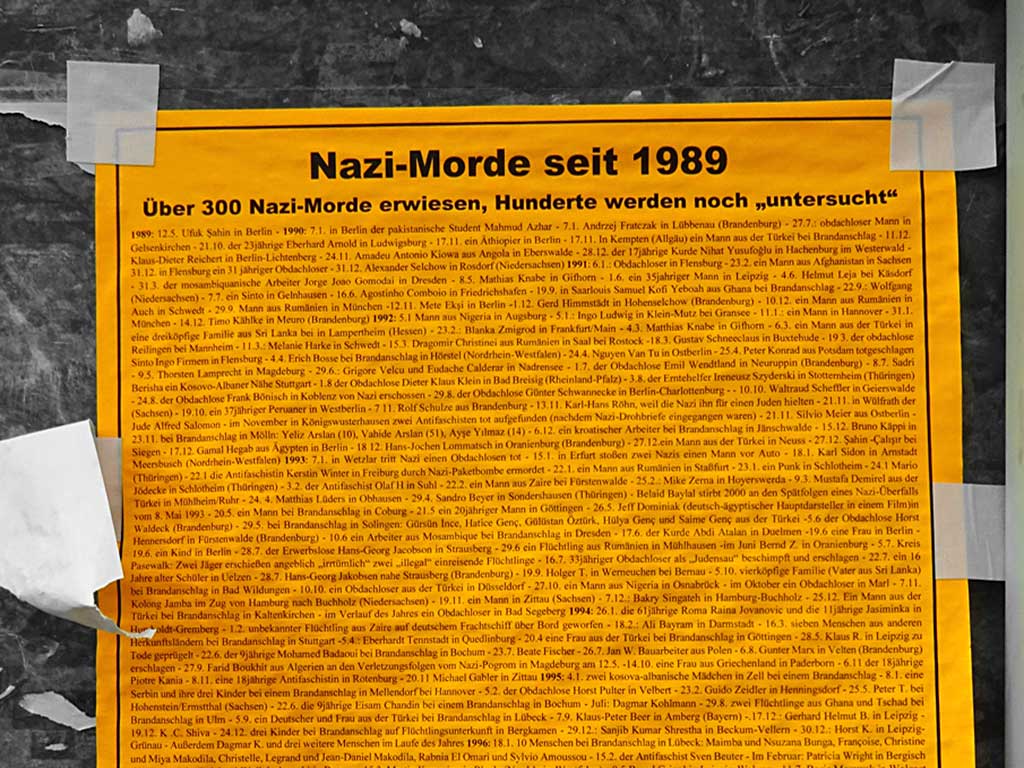 Nazi-Morde seit 1989