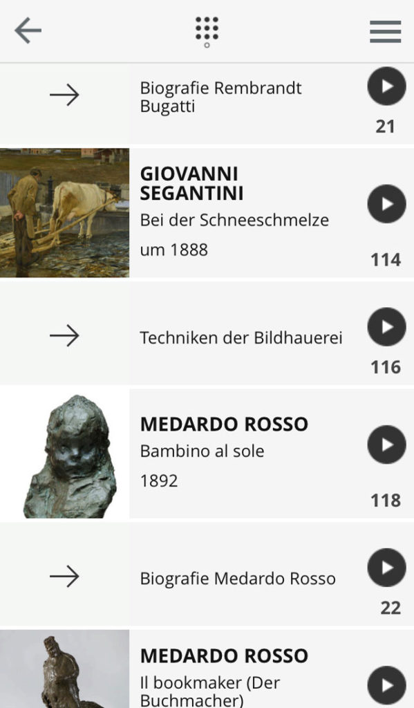 STÄDEL-App zur Ausstellung EN PASSANT