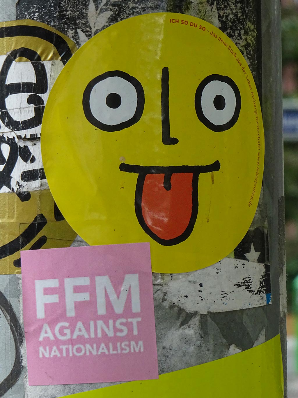 Frankfurt-Aufkleber | Sticker of Frankfurt: FFM against Nationalism