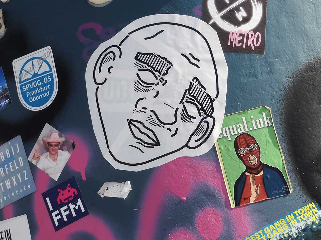 Sticker-Art Frankfurt - Januar bis April 2022