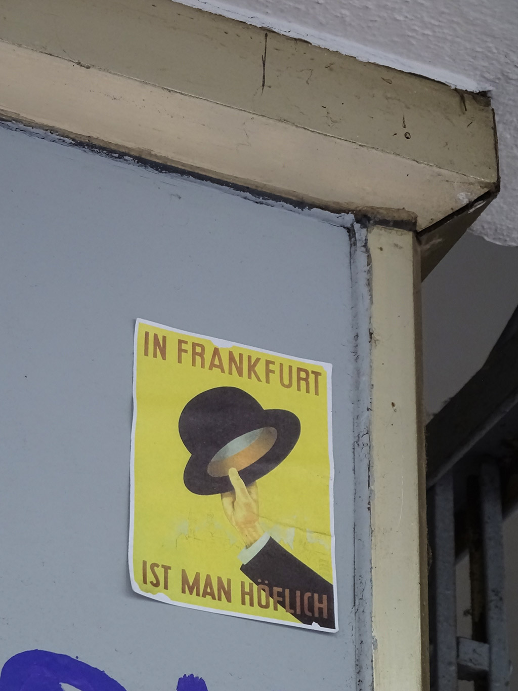 Frankfurt-Aufkleber | Sticker of Frankfurt: In Frankfurt ist man höflich