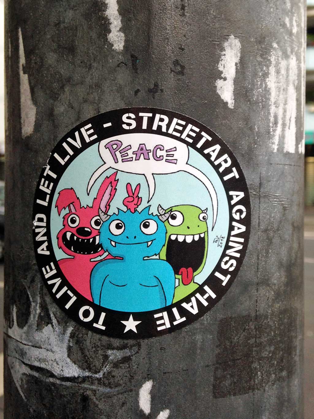 Streetart against Hate - Peace