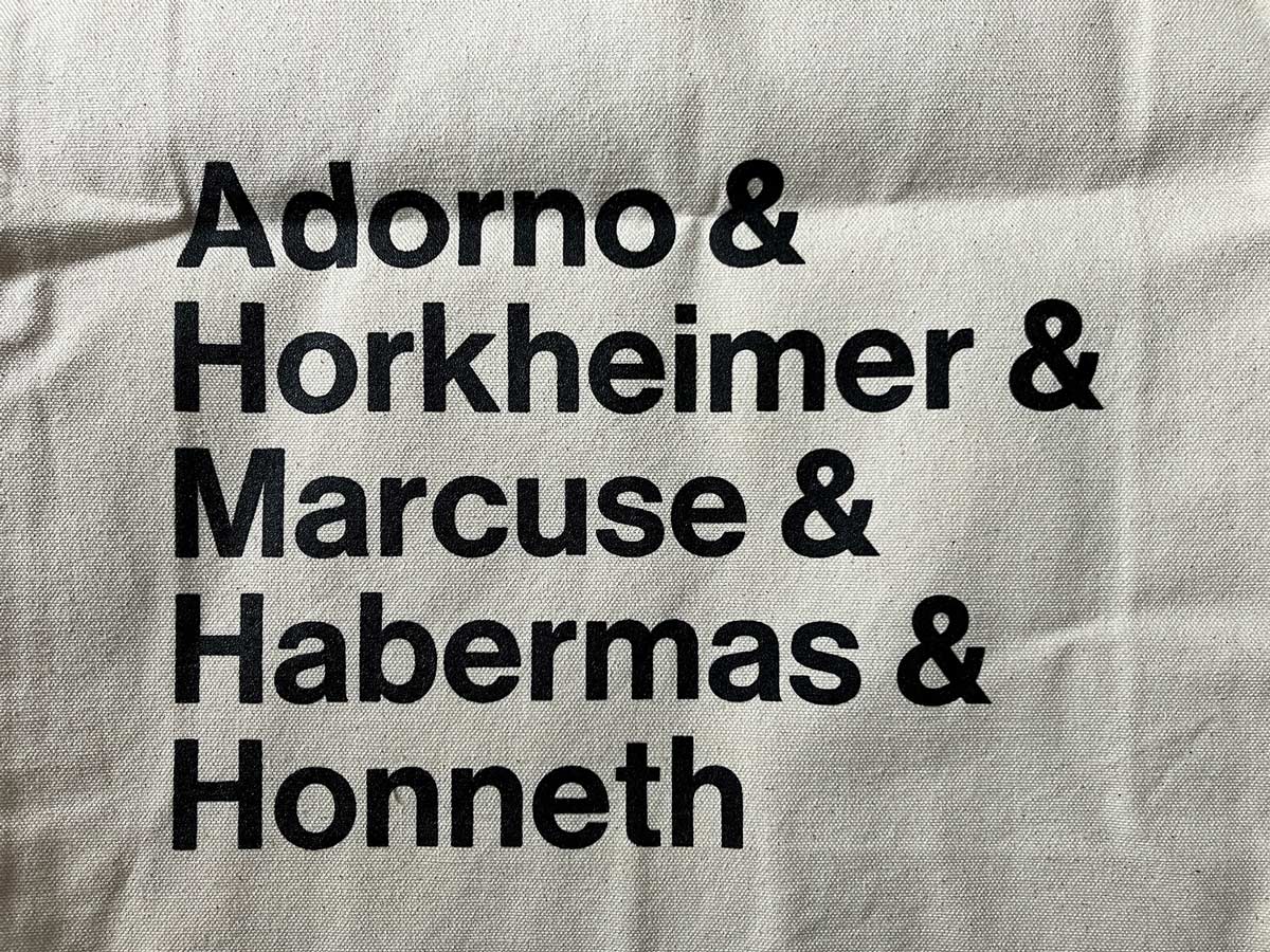 Stoffbeutel Adorno & Horkheimer & Marcuse & Habermas & Honneth