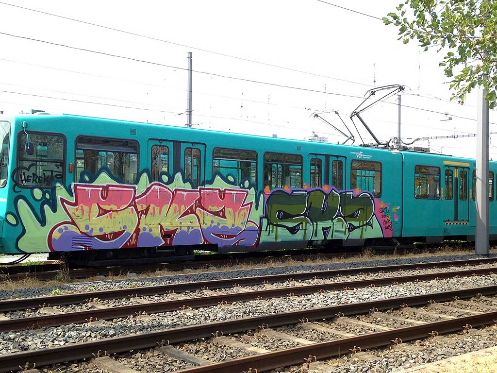 U-Bahn-Zug-Graffiti