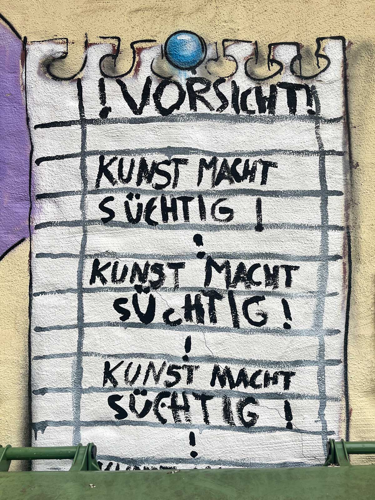 Urban Art im OllOhof in Mainz - Kunst macht süchtig!