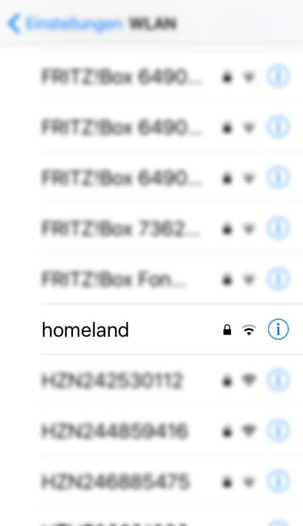 WLAN-Name in Frankfurt - Homeland