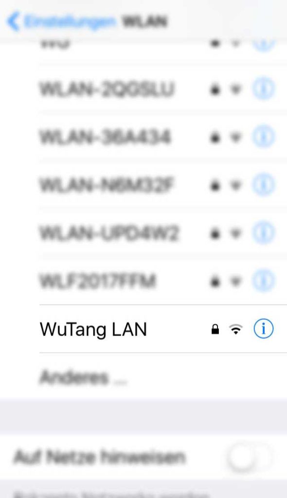 WLAN-Name in Frankfurt - Wu-Tang LAN